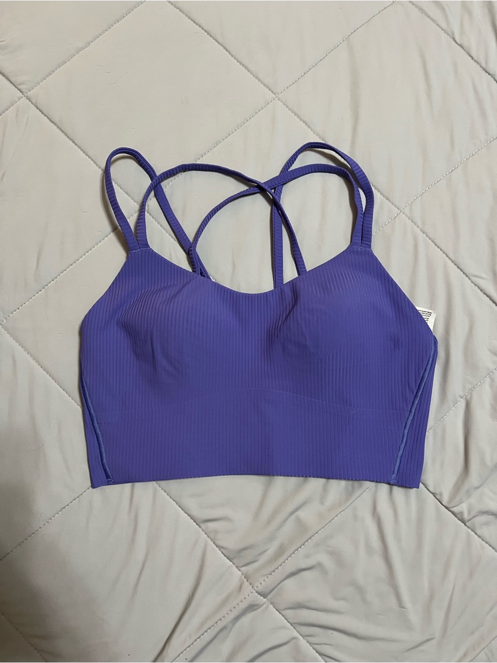 Lululemon Purple Strappy Ribbed Bralette